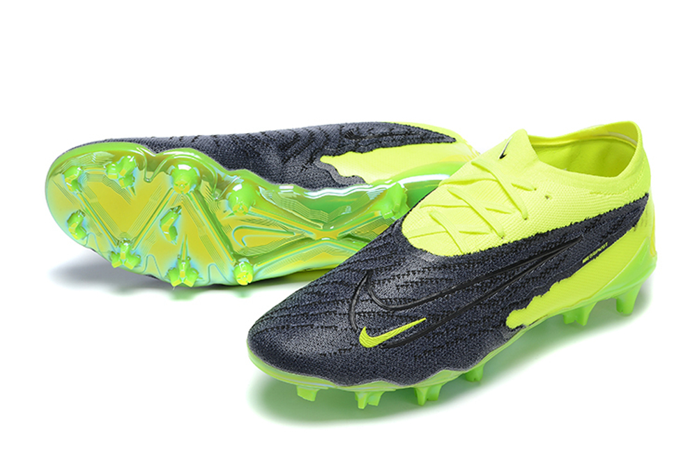Бутсы Nike Phantom GX Elite FG (Черный+желтый)