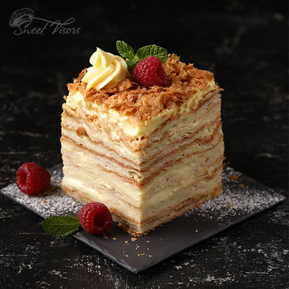 Торт Наполеон на заказ Кондитерская Sweet Visors Сладкие Козырьки Светланы Дегтеревой СПБ торты на день рождения, юбилей, детский праздник. Торты и десерты для мужчин, девушек, мальчиков и девушек. Большой выбор десертов