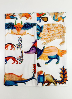 Двусторонний снуд «Фантасмагория» по мотивам иллюстраций Псалтыри Латтрелла