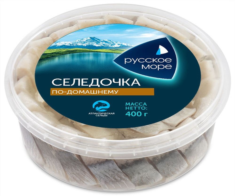 Сельдь филе по-домашнему, Русское море, 400 гр