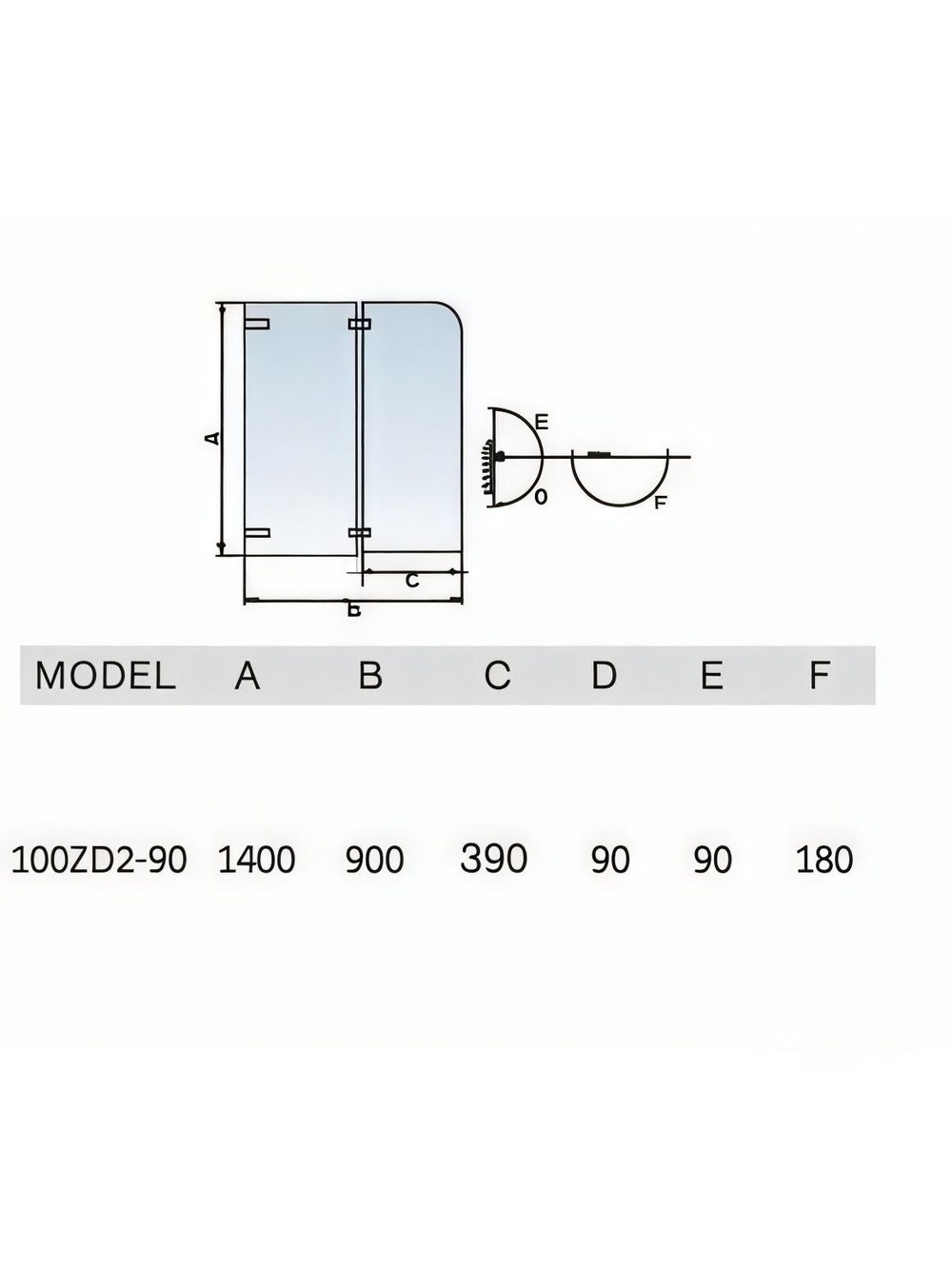 Ограждение на ванну WeltWasser  WW100 Арт. 100ZD2-90 10000003477 прямоугольная-ассиметричная
