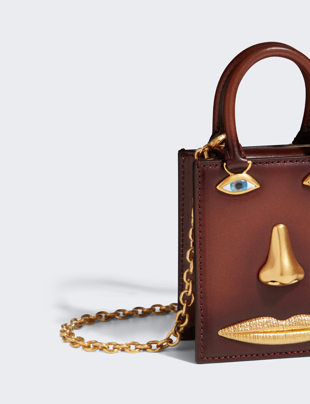 Сумка Schiaparelli Micro Face Bag "Brown"