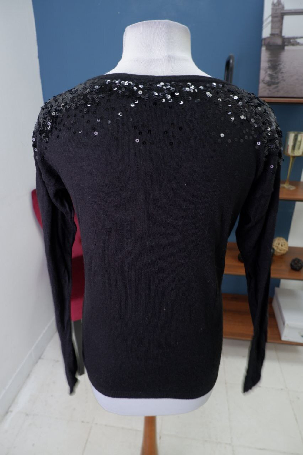 Лонг Camaieu с пайетками 48 размер