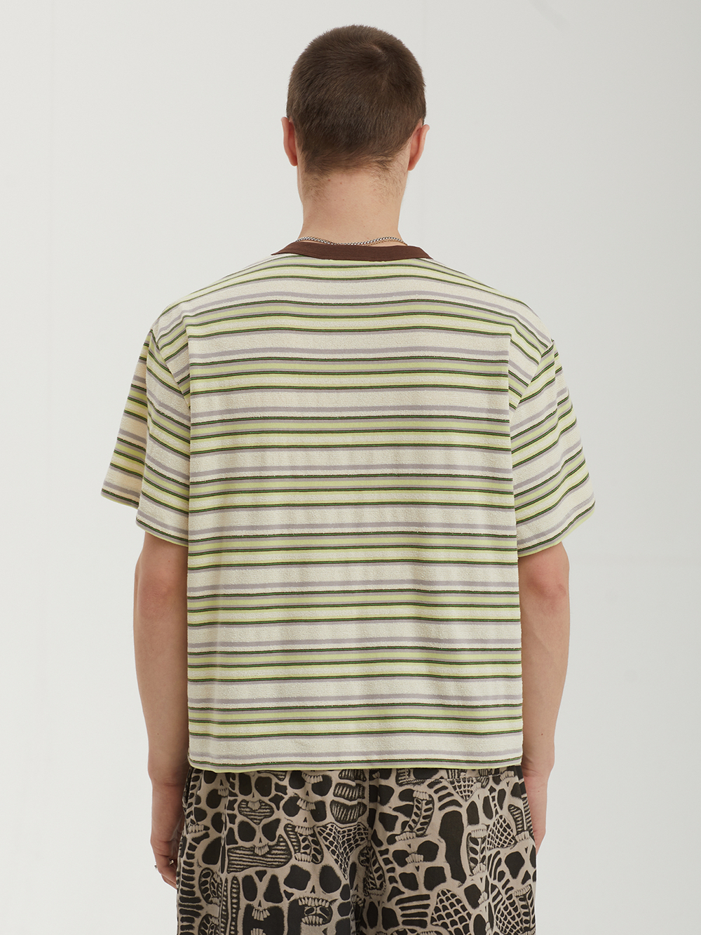 Мужская Футболка Looped Stripe