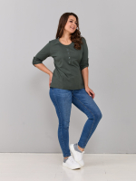 Лонгслив ЛНк-005/темно-зеленый