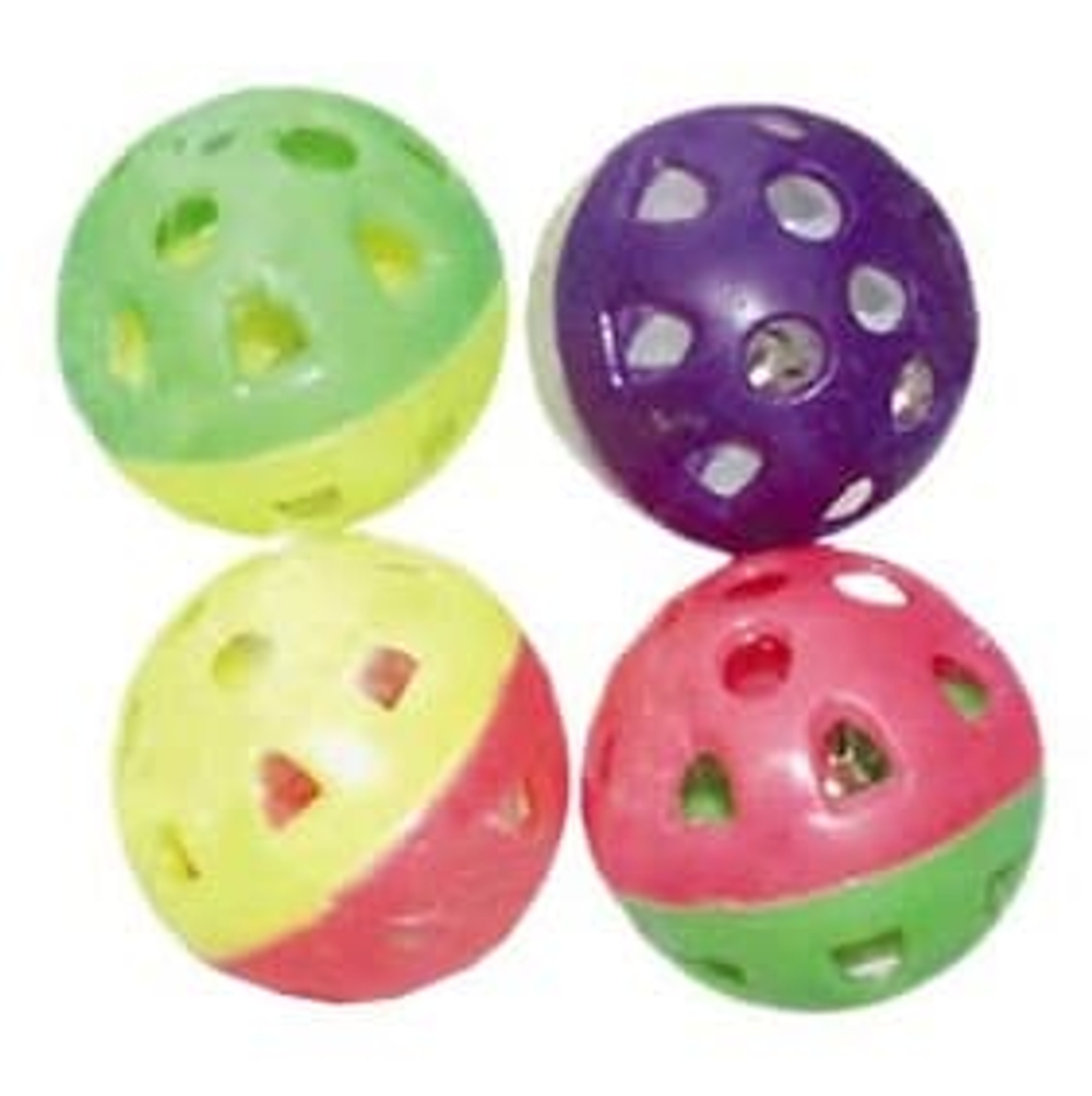 ИГРУШКА "МЯЧ ПЛАСТМАС С КОЛОКОЛЬЧ" 3.5см SL005 1шт