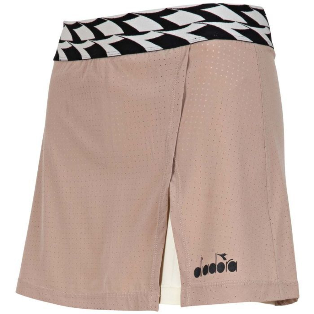 Теннисная юбка Diadora L. Skirt - mahogany rose/whisper white