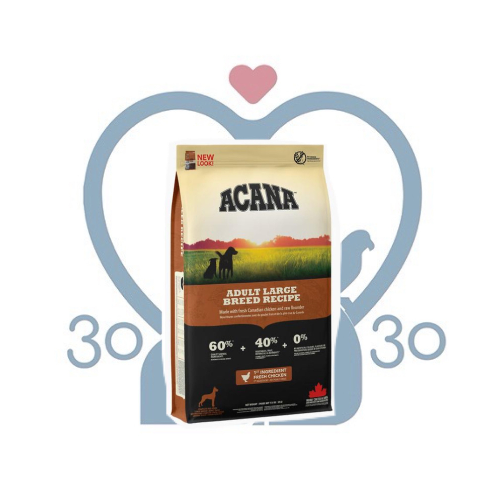 ACANA DOG ADULT LARGE BREED RECIPE 11,4 кг /беззерновой корм для собак крупных пород 11,4 кг
