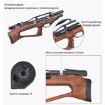 Винтовка пневматическая Kral Puncher Breaker 3 Empire XS 6.35 мм (орех)