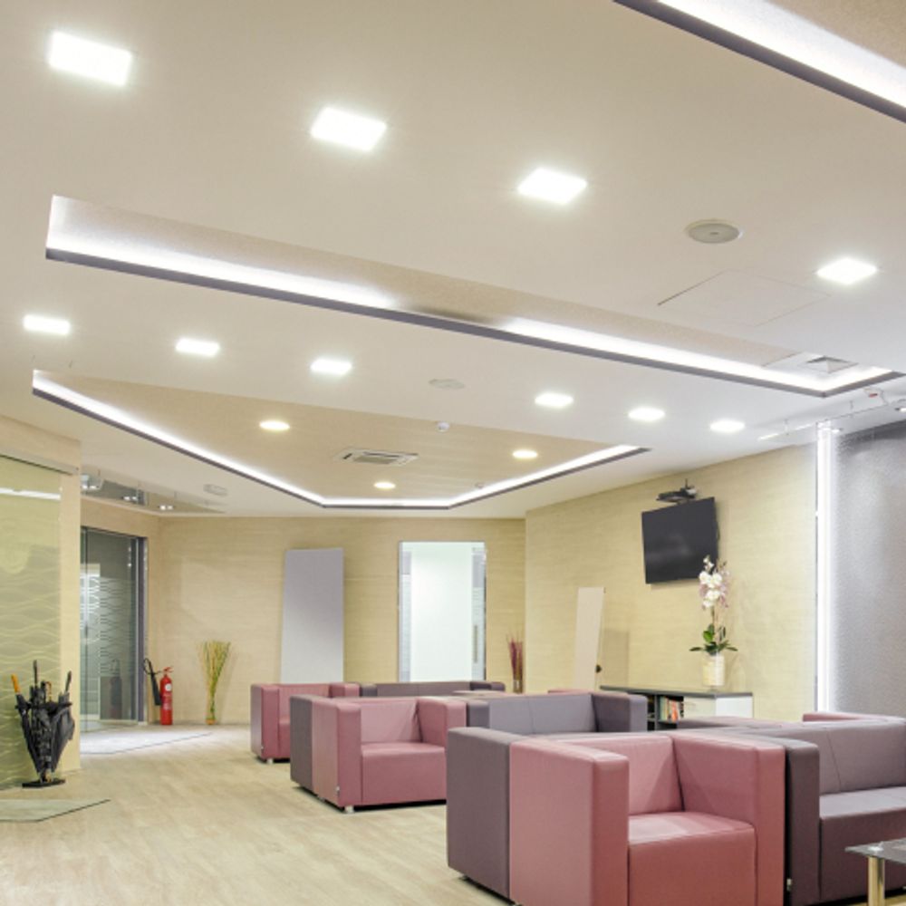 Светильник светодиодный встраиваемый ЭРА LED 12-24-4K квадратный регулируемый 24Вт 4000K