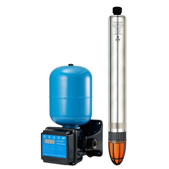 Насос погружной Джилекс ВОДОМЕТ 55/75 Ч max h75 max Q3,3 4&quot; с частотным преобразователем 39209