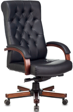 Кресло офисное Бюрократ T-9928WALNUT/BLACK