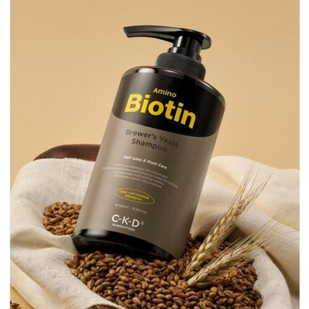 CKD Шампунь с аминобиотином и пивными дрожжами - Amino biotin brewer's yeast shampoo, 500 мл