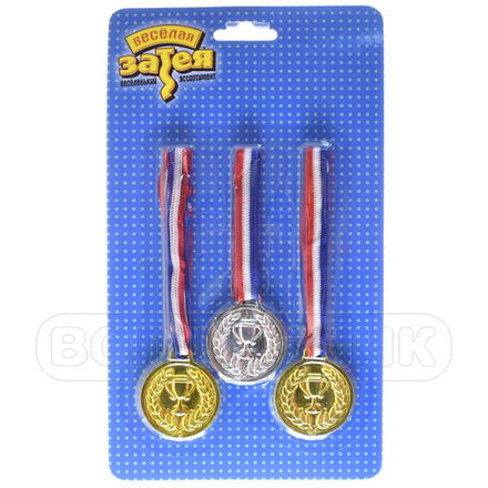 Медаль Чемпион, 3 шт. #1507-0415