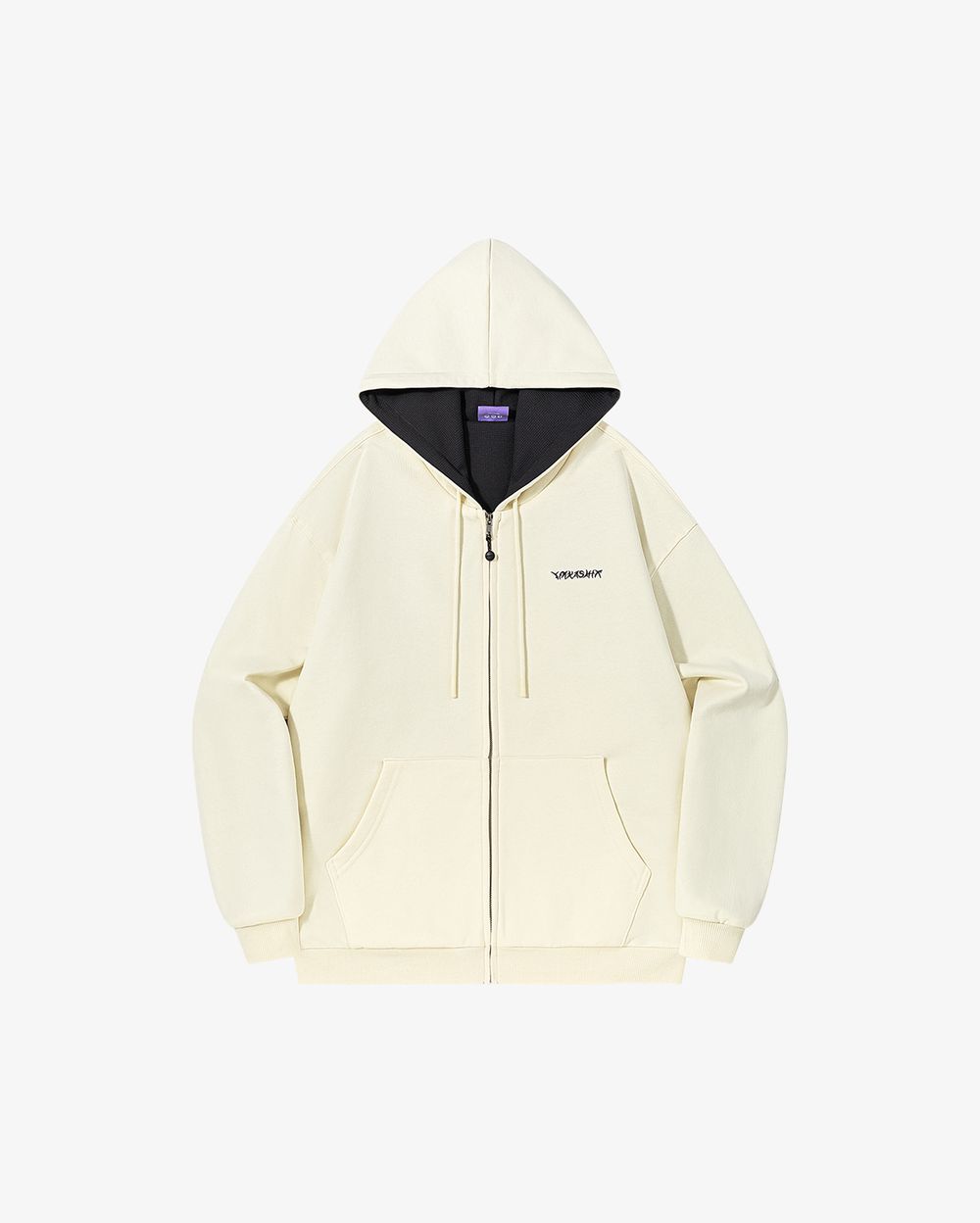 Худи Ymkashix Zip HTF бежевый/графитовый