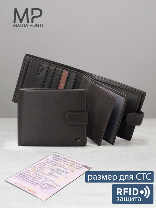 B250010R Castanho - Портмоне c RFID защитой MP