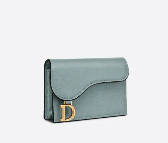 Держатель карты с клапаном Dior голубой