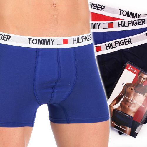 Набор мужских трусов боксеров (голубые ,красные ,темно-синие) 3шт, Tommy Hilfiger  Daily Set