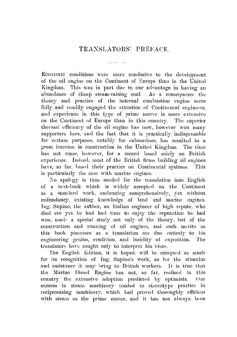 Land and Marine Diesel Engines | Giorgio Supino