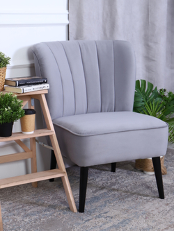 Кресло "Donatello" антивандальный велюр серый/венге