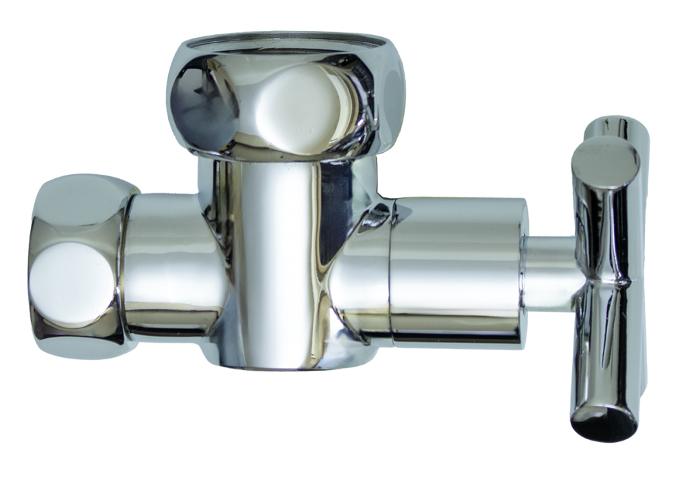 Кран для ПС УГЛОВОЙ 1"г х 3/4г  КРЕСТ  ViEiR