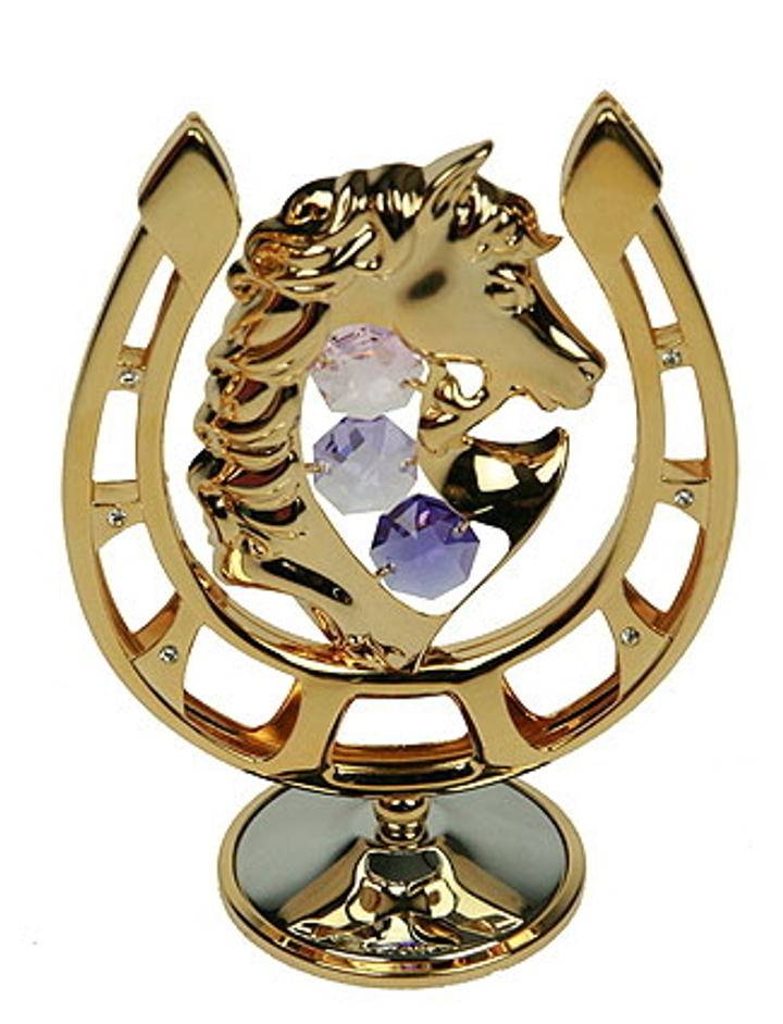 Фигурка декоративная Crystocraft Подкова с кристаллами Swarovski, 5х9х12 см 2000000192376