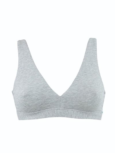 Бюстгальтер-топ с мягкими чашками (Размер: 2B) (Цвет: серый меланж)