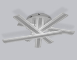 FA8903 WH/CH белый/хром 132W 3000-6400K 620*590*150 (ПДУ РАДИО 2.4G)