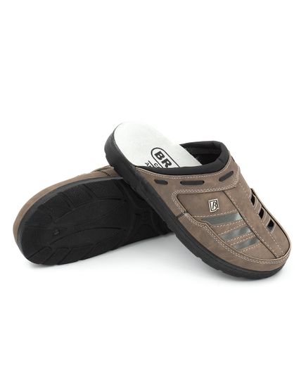 502 | "Ivan leto" | Коричневые мужские сабо с закрытым носом