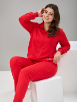 Костюм с брюками КБфп-584/красный-н