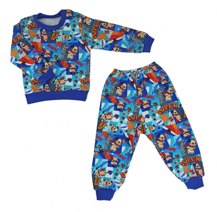 Костюм ясельный 0208/98 собачки, синий