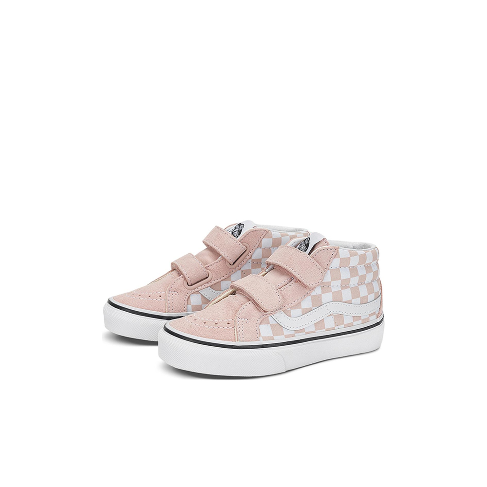 Детские кеды Vans SK8-MID Checkboard Shoes 'Pink White' VN00018TBQL