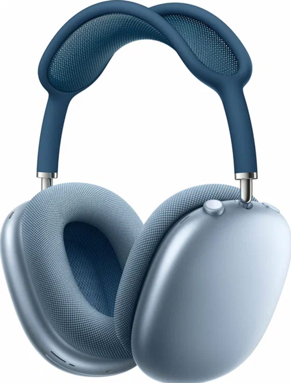 Полноразмерные Bluetooth наушники Air Max анимация,съемные амбрашуры (синий)