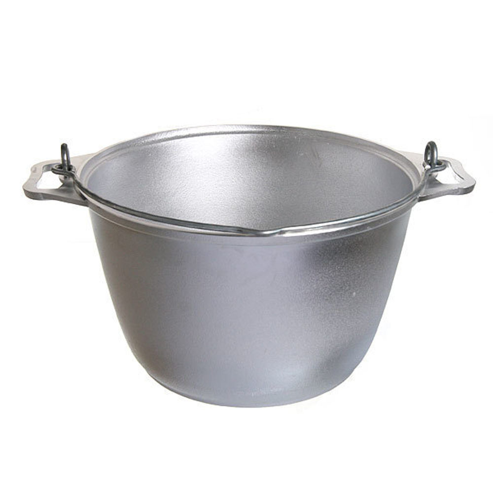 Котел алюминевый походный 8л с крышкой КМ-кп80