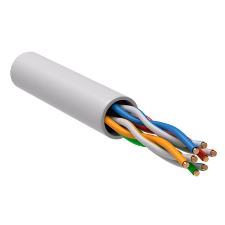 Витая пара U/UTP кат.5E 4x2х24AWG solid LSLTx нг(А)-LSLTx LC1-C5E04-128T-R (200 м)