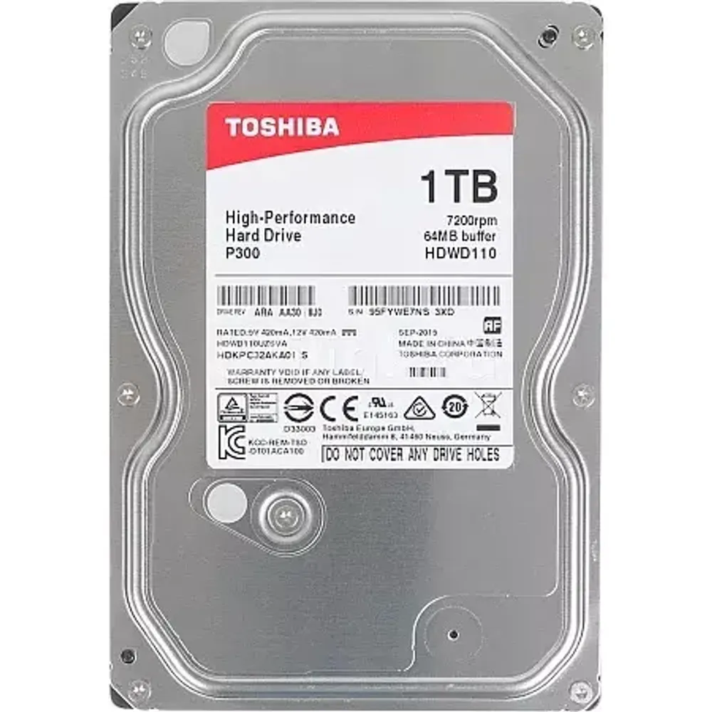 Жесткий диск HDD 1000 Gb Toshiba (HDWD110UZSVA)