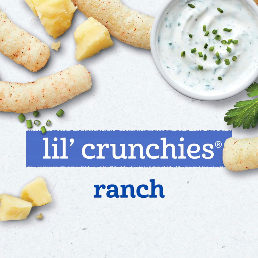 Gerber, Lil' Crunchies®, снек из запеченных злаков, для детей от 8 месяцев, ранчо, 42 г (1,48 унции)