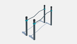 Брусья изогнутые разноуровневые