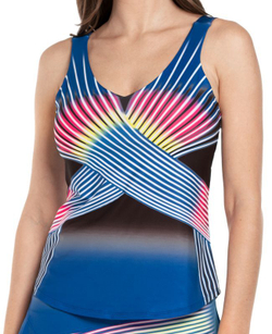 Топ теннисный Lucky in Love Neon Lights Tank W/Bra - Blue