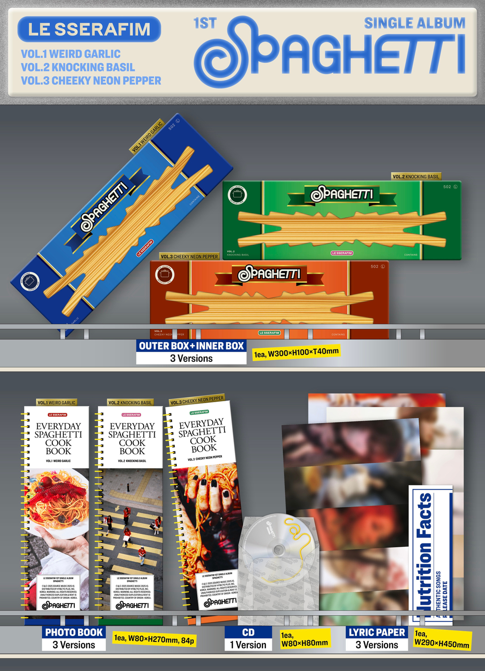 Альбом LE SSERAFIM - SPAGHETTI