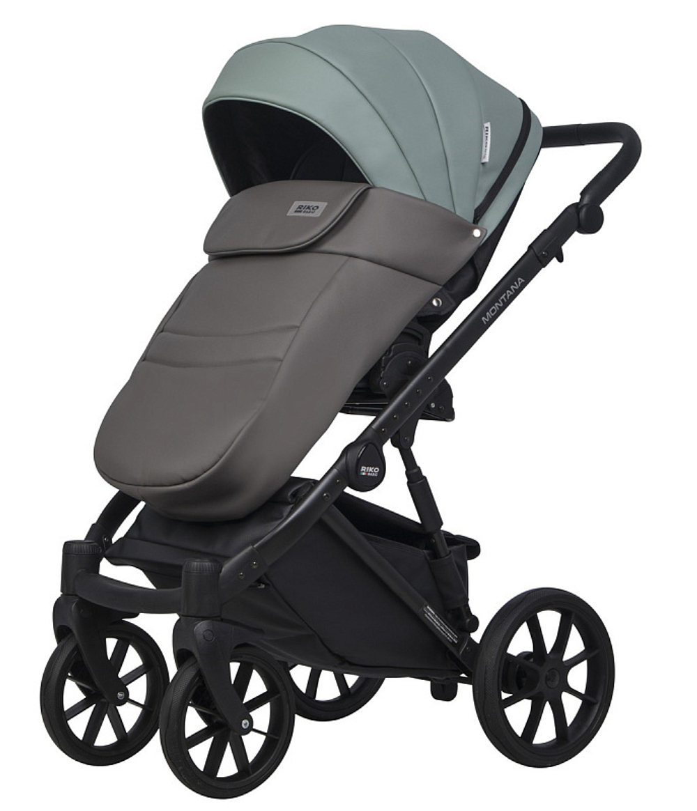 Детская коляска Riko Basic Montana Ecco 2 в 1 30 Green-Grey