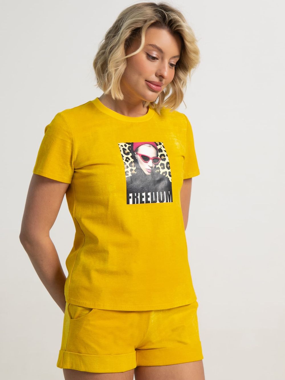 Костюм с шортами Тео (желтый) К15670-50М LT Collection