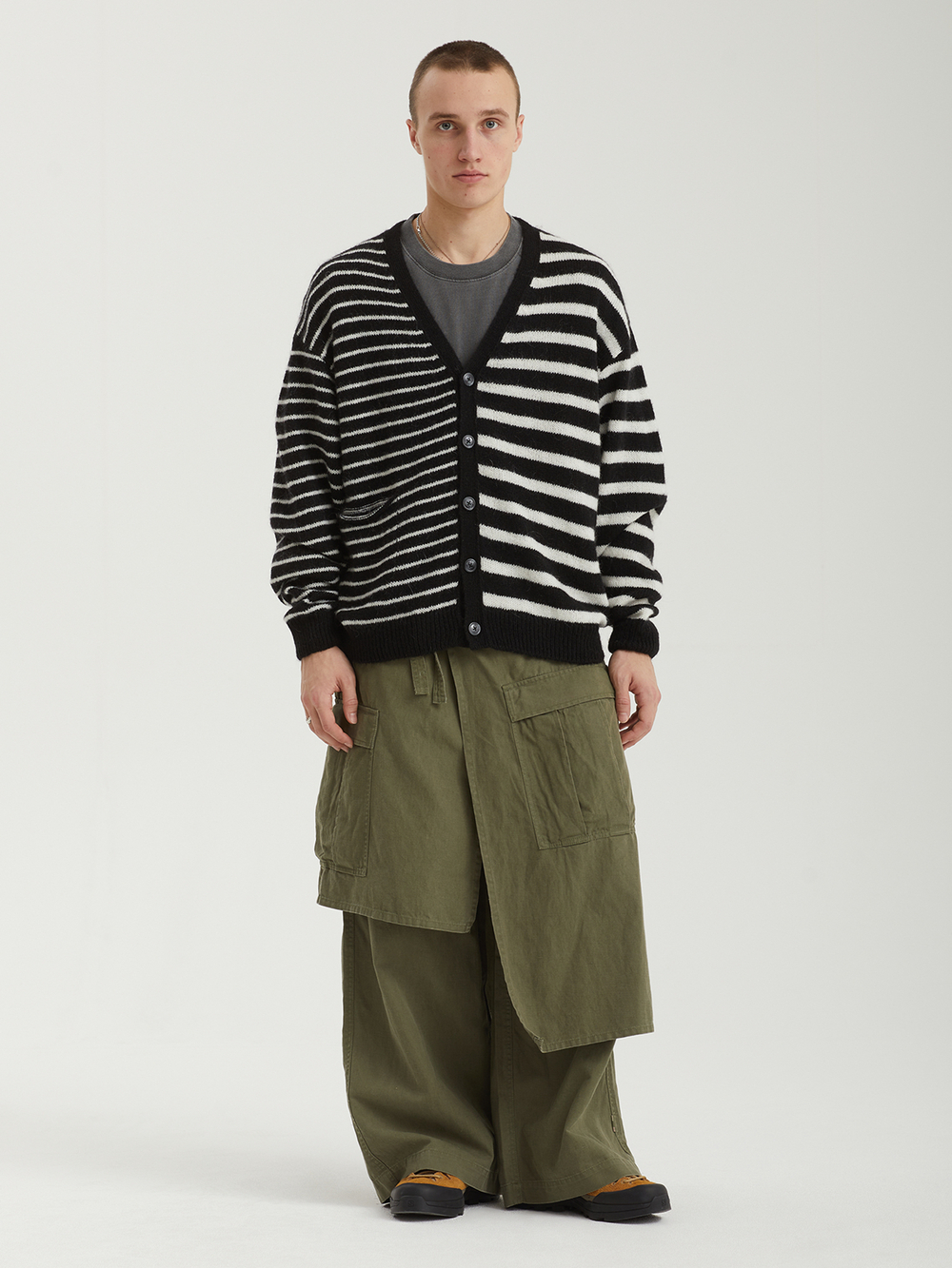 Мужской Кардиган Mohair Striped