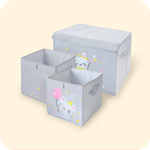 Большой набор коробок для игрушек. Котик