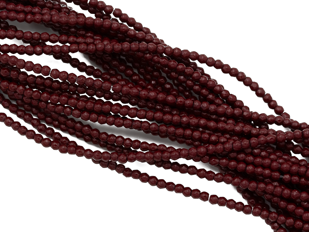 Нить бусин из гематита "Спелая вишня" 2,2мм, огранка