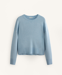 Oysho Джемпер с круглым вырезом, небесно-голубой