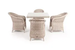 "Фредо" обеденная группа плетеная, цвет бежевый