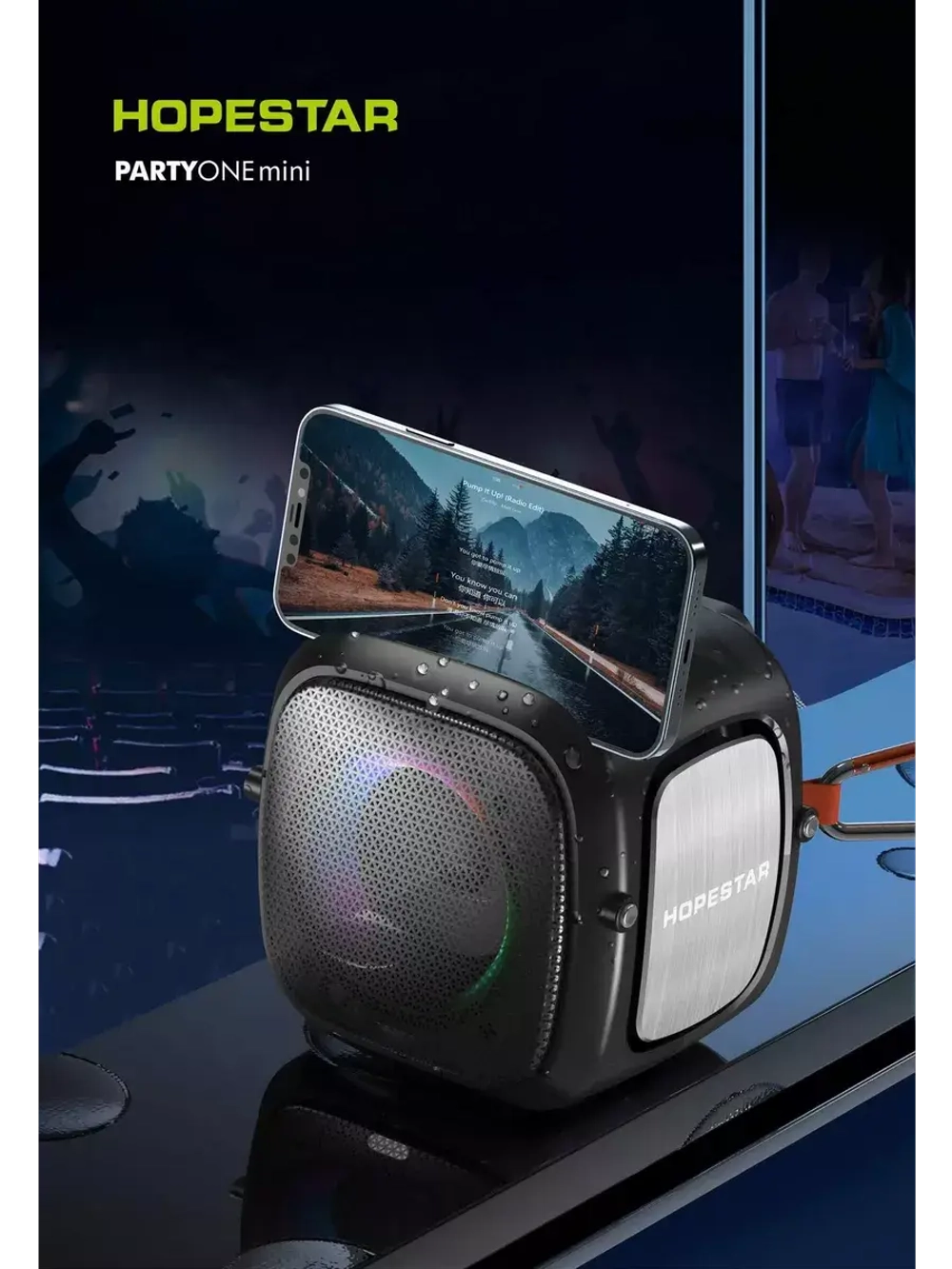 Портативная колонка Party One Mini black