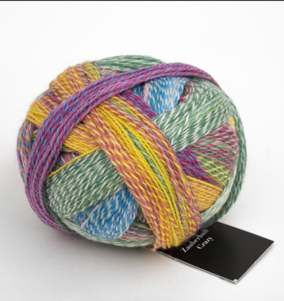 Пряжа Crazy Zauberball (2334/Угол художника), 420м/100гр