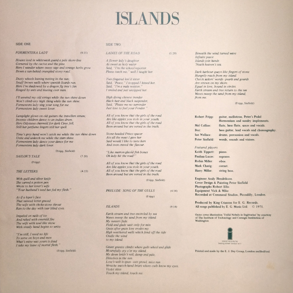 King Crimson / Islands (LP)
